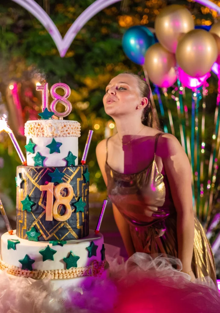 A woman blowing her birthday candle_BlvdChangi