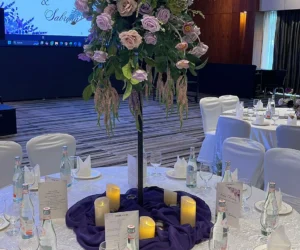 A close-up of a floral table centerpiece_BlvdChangi
