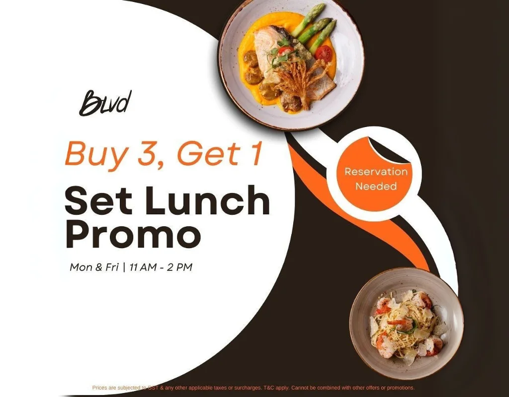 Affordable Lunch at BLVD Changi – Buy 3 Get 1 Free Lunch Promo at Changi City Point