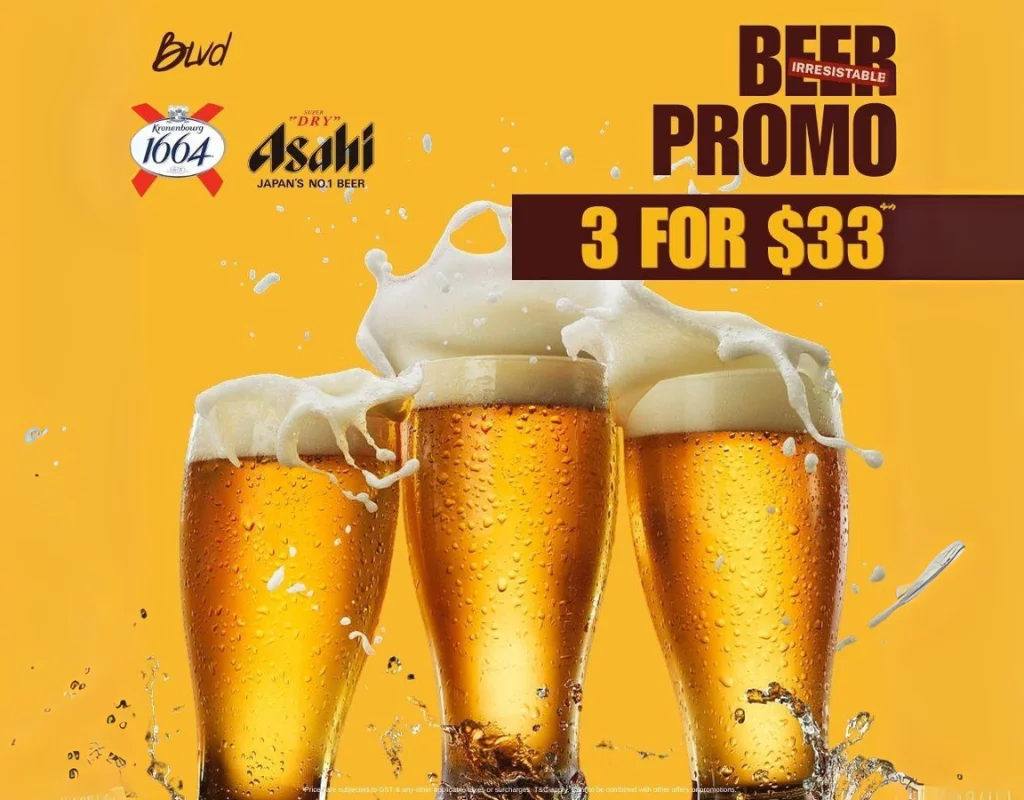 Beer Promotion at BLVD Changi – Happy Hour Beer Deals at Changi City Point