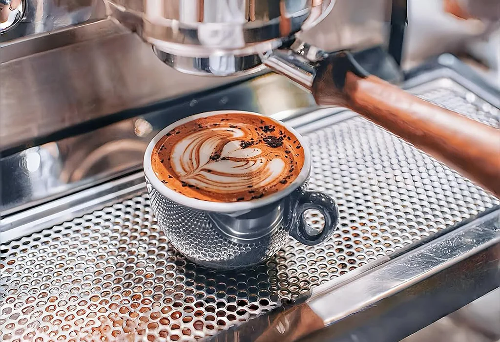 Barista preparing espresso using Slayer X Coffee Machine at BLVD Changi, Singapore 33