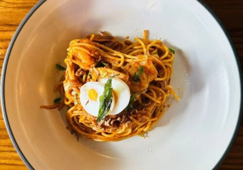 Relish Best fusion Pasta in Changi City Point “Dry Laksa Pasta” Only At Blvd Changi