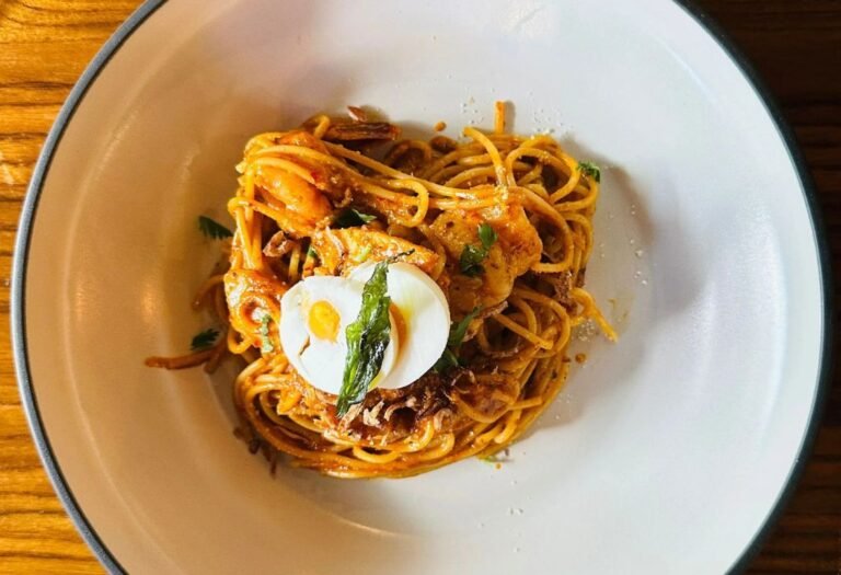 Relish Best fusion Pasta in Changi City Point “Dry Laksa Pasta” Only At Blvd Changi