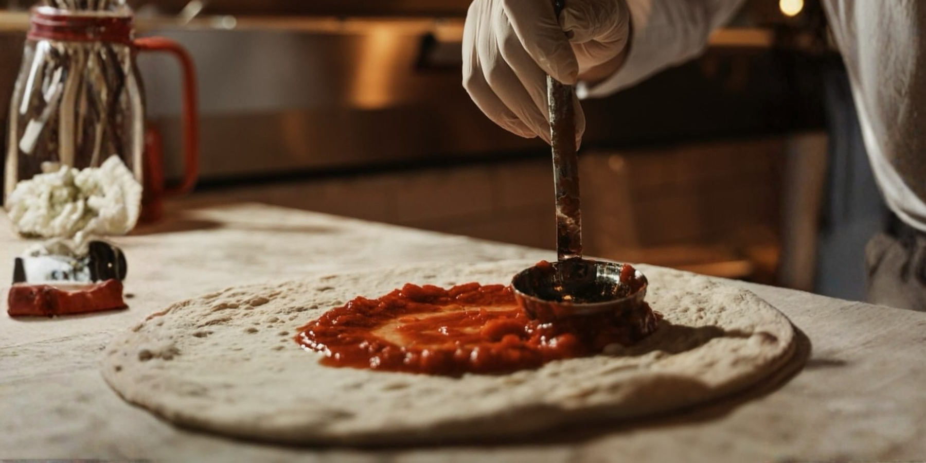  Fresh pizza making in the Beech Stone Hearth Oven at Blvd Changi 