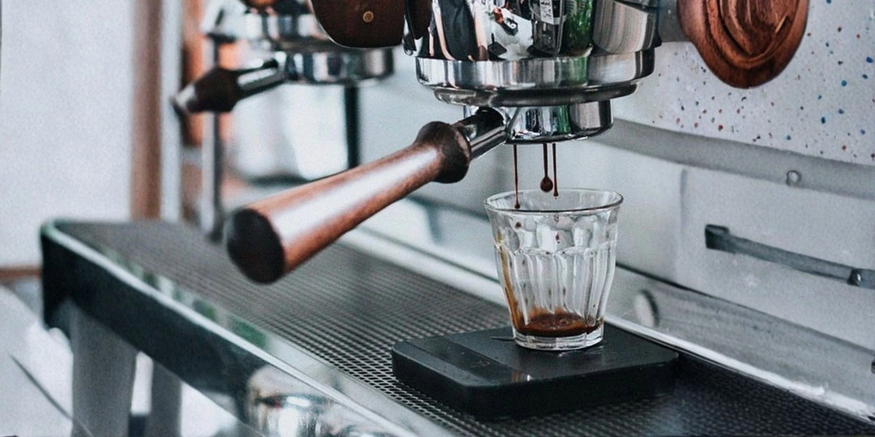 Slayer Espresso Machine brewing espresso at BLVD Changi